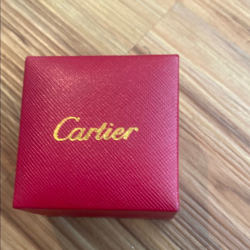 Cartier Empty Single Red Ring Box Case - image 1